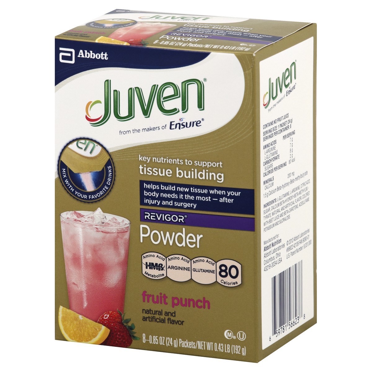 slide 4 of 10, Juven Powder 8 ea, 8 ct