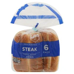 Lewis Bakeries White Steak Rolls, 15 oz, 6 Count