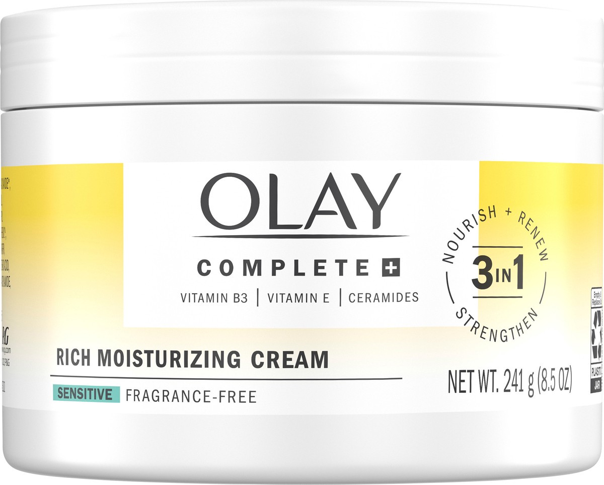 slide 4 of 8, Olay Complete + Daily Moisturizing Cream - 8.5oz, 8.5 oz