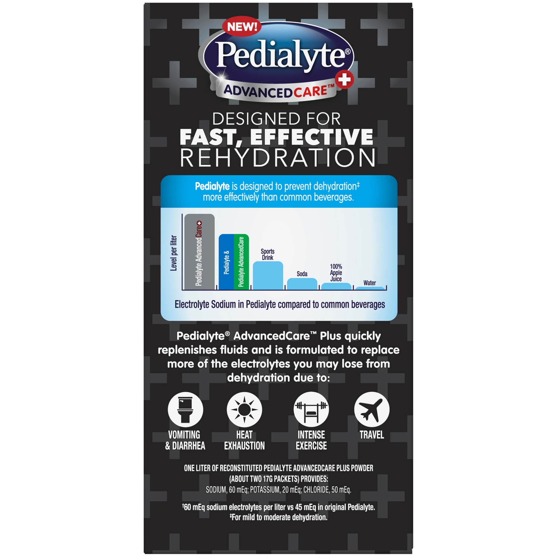 slide 2 of 8, Pedialyte AdvancedCare Plus Berry Frost Electrolyte Powder 6 - 0.6 oz Packets, 6 ct
