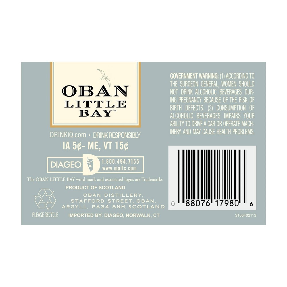 slide 10 of 11, Oban Scotch Whisky 750 ml, 750 ml
