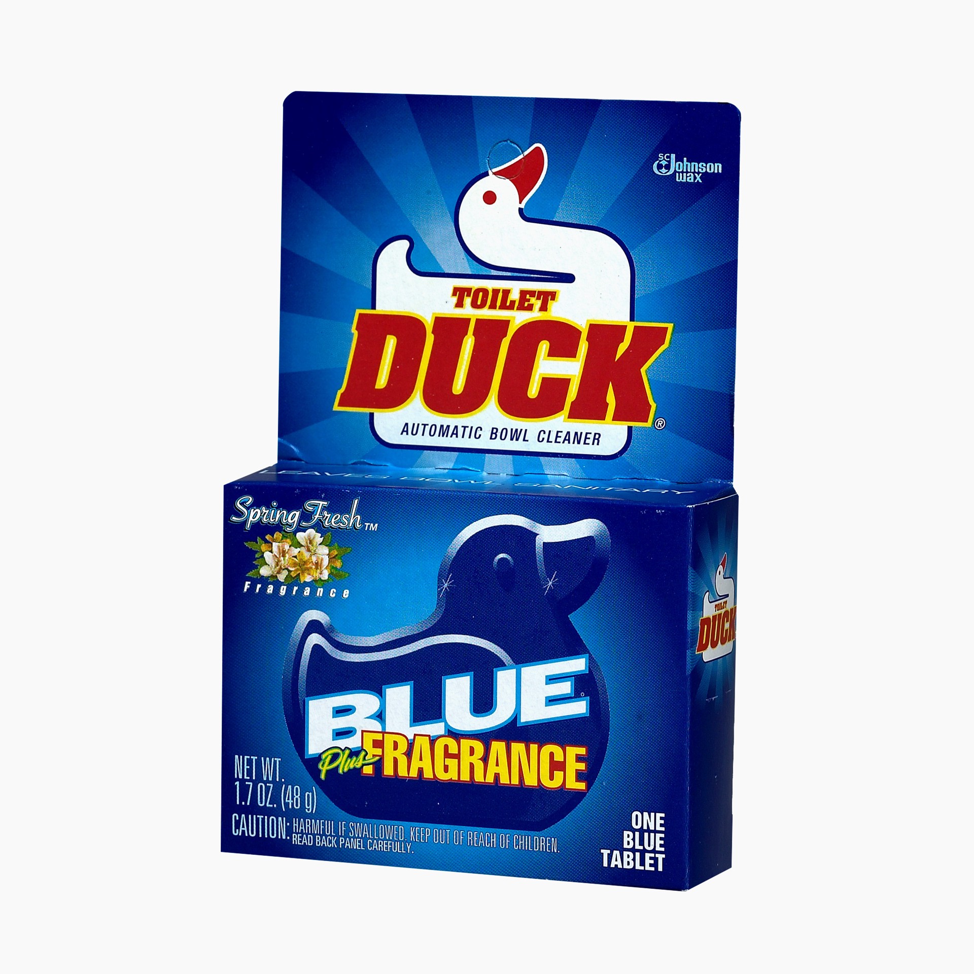 slide 2 of 3, Duck Blue Plus, Spring Fresh, 1 ct, 1.41 fl oz