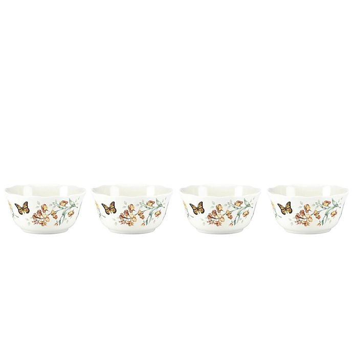 slide 1 of 1, Lenox Butterfly Meadow Melamine All Purpose Bowls, 4 ct