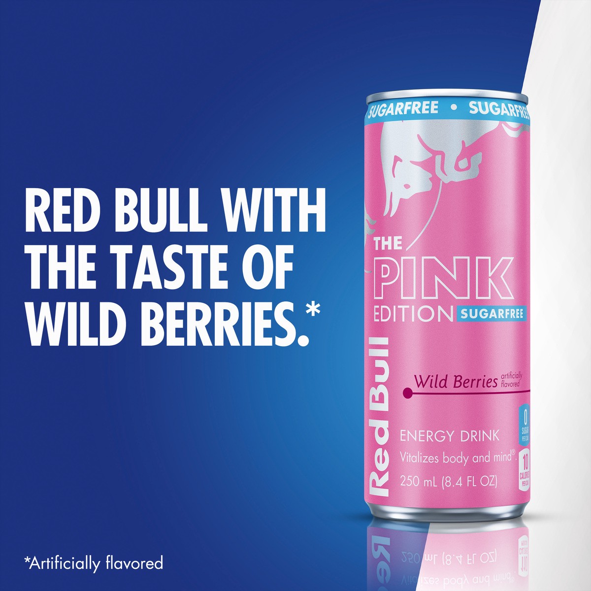 slide 9 of 10, Red Bull Pink Edition Energy Drink, Wild Berries, 8.4 fl. oz., Pack of 4 cans, with 80mg Caffeine, Taurine & B Vitamins, 4 pk