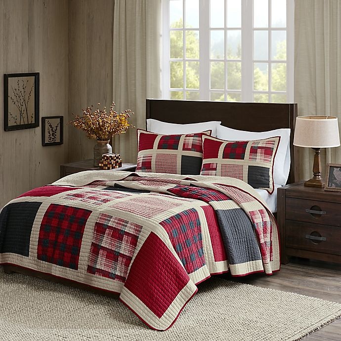 slide 1 of 5, Woolrich Huntington Reversible Full/Queen Quilt Set - Red, 3 ct