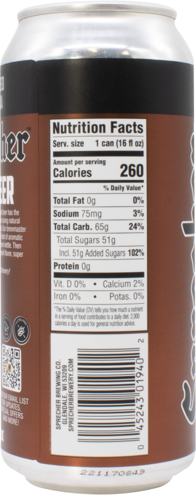 slide 3 of 3, Sprecher Root Beer Single Can - 16 fl oz, 16 fl oz