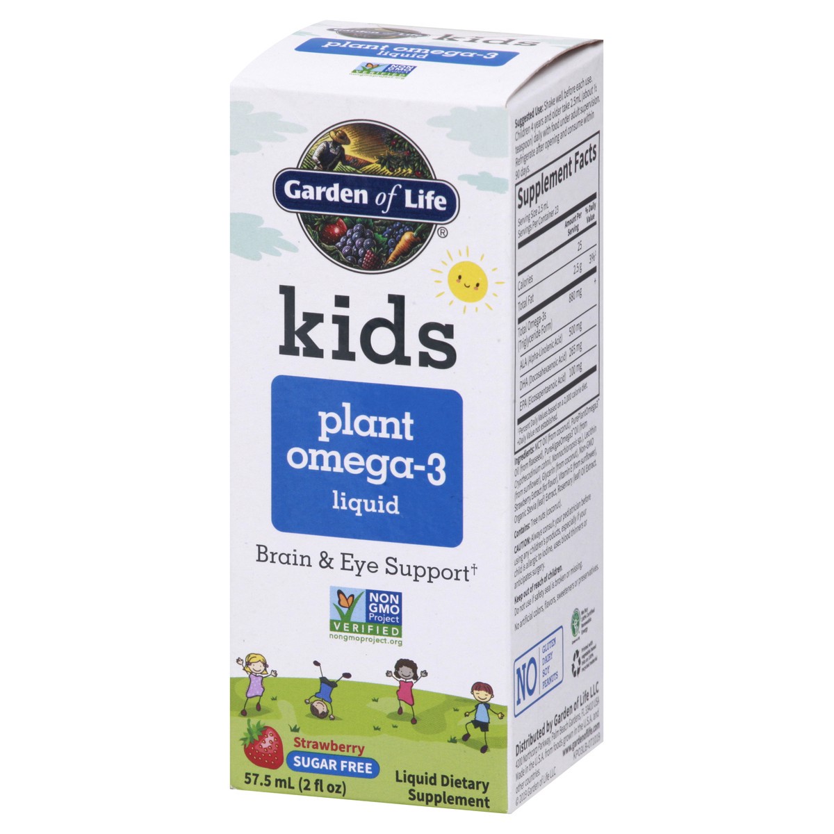 slide 5 of 9, Garden of Life Kids Plant Omega-3 Liquid Strawberry, 1 ct