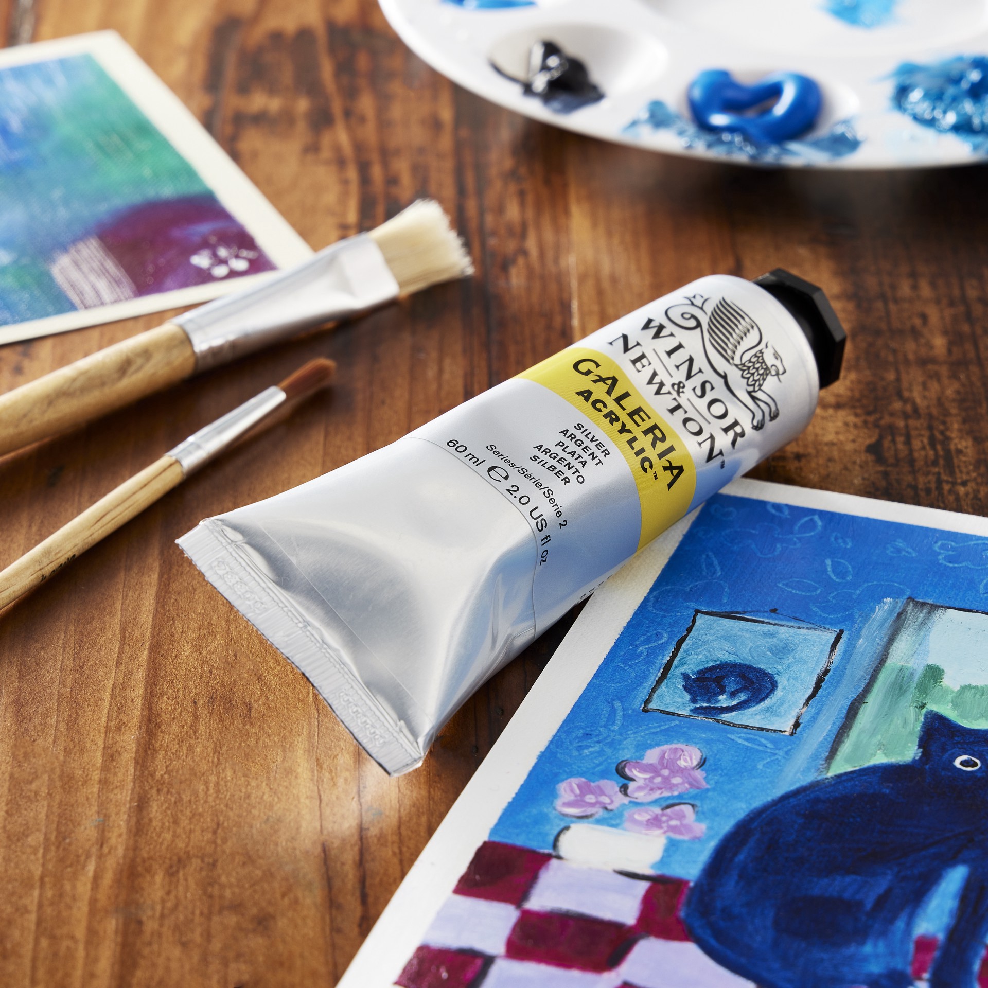 slide 3 of 6, Winsor & Newton Galeria Acrylic, 60ml, 60 ml