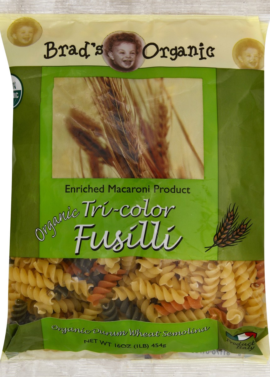 slide 1 of 5, Brad's Organic Fusilli 16 oz, 16 oz