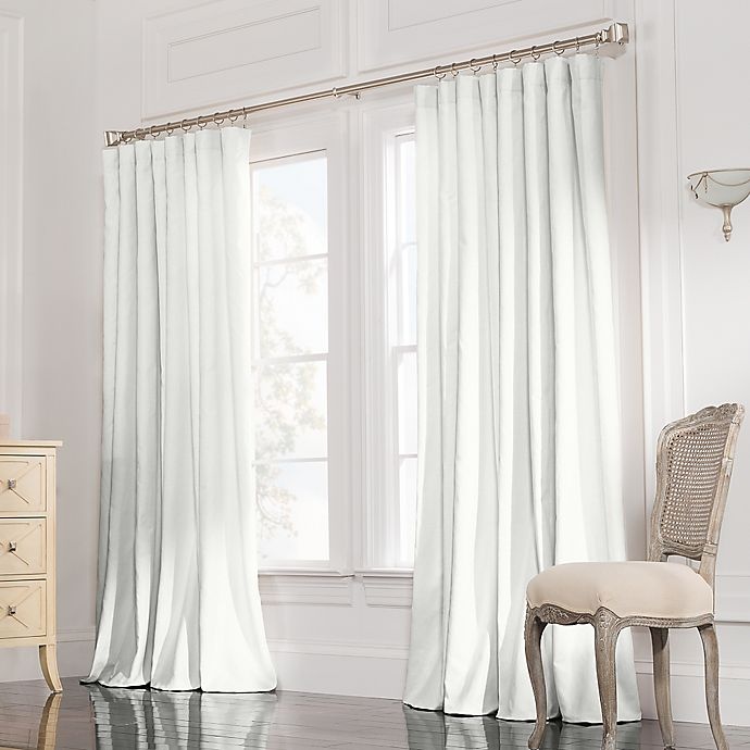 slide 1 of 1, Valeron Estate Rod Pocket Insulated Double-Width Window Curtain Panel - White, 108 in