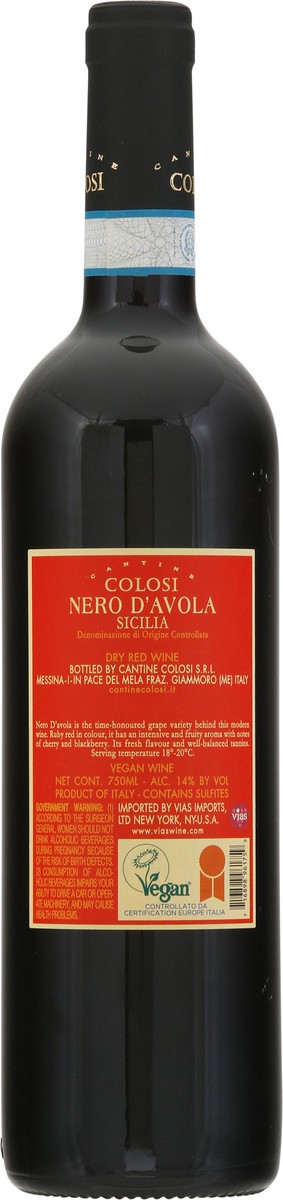 slide 6 of 12, Cantine Colosi Sicilia Nero D'Avola 750 ml, 750 ml