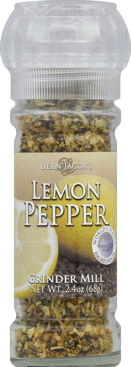 slide 2 of 2, Dean Jacob's Lemon Pepper, Grinder Mill, 2.4 oz