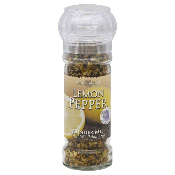 slide 1 of 2, Dean Jacob's Lemon Pepper, Grinder Mill, 2.4 oz