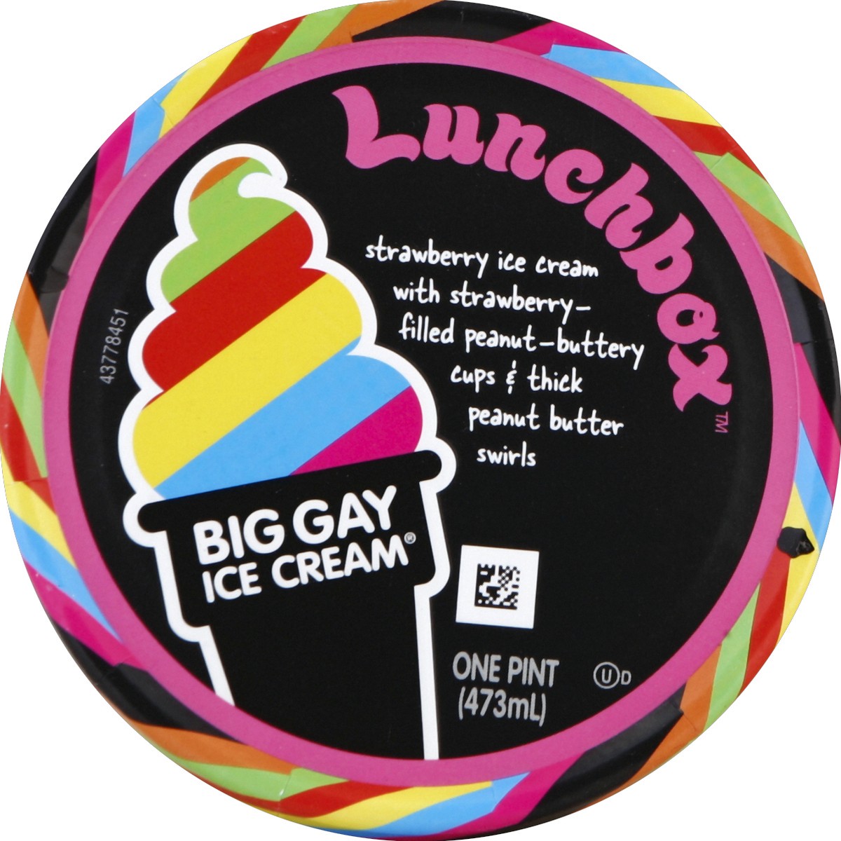 slide 2 of 3, Big Gay Ice Cream Lunchbox, 16 oz