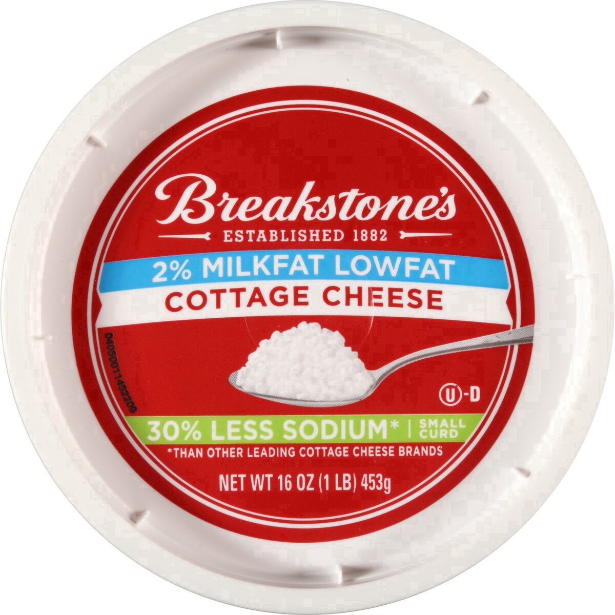 slide 8 of 23, Breakstone's Lowfat Small Curd Cottage Cheese with Low Sodium & 2% Milkfat Tub, 16 oz
