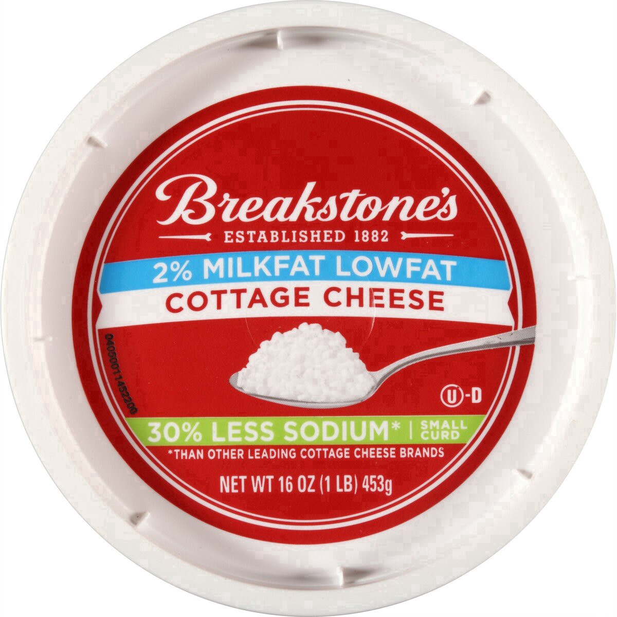 slide 18 of 23, Breakstone's Lowfat Small Curd Cottage Cheese Sodium 2% Milkfat, 16 oz Tub, 16 oz