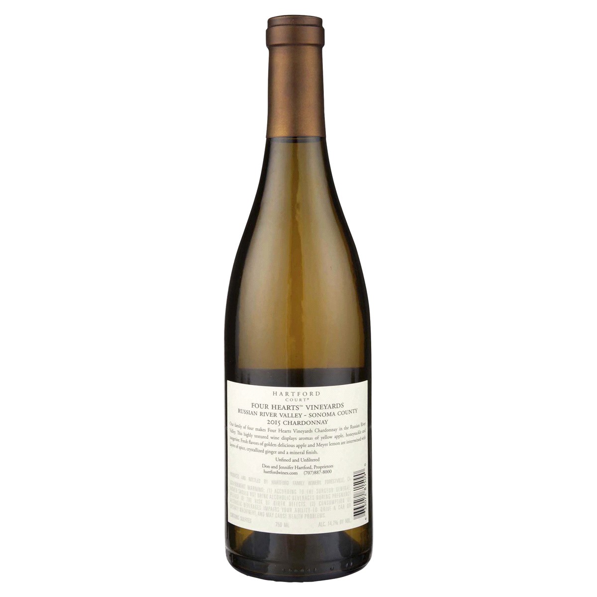 slide 2 of 5, OTHER-ALCOHOLIC BEVERAGES Four Hearts Vineyards Chardonnay, 750 ml