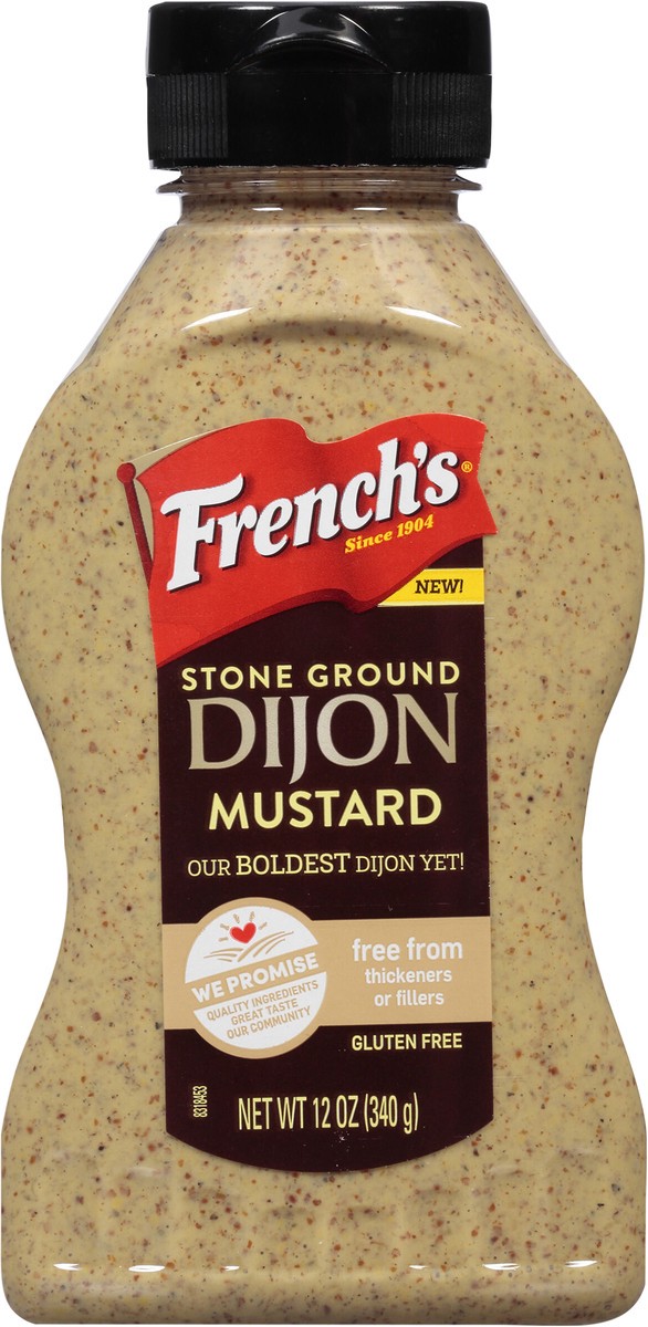 slide 5 of 9, French's Stone Ground Dijon Mustard, 12 oz