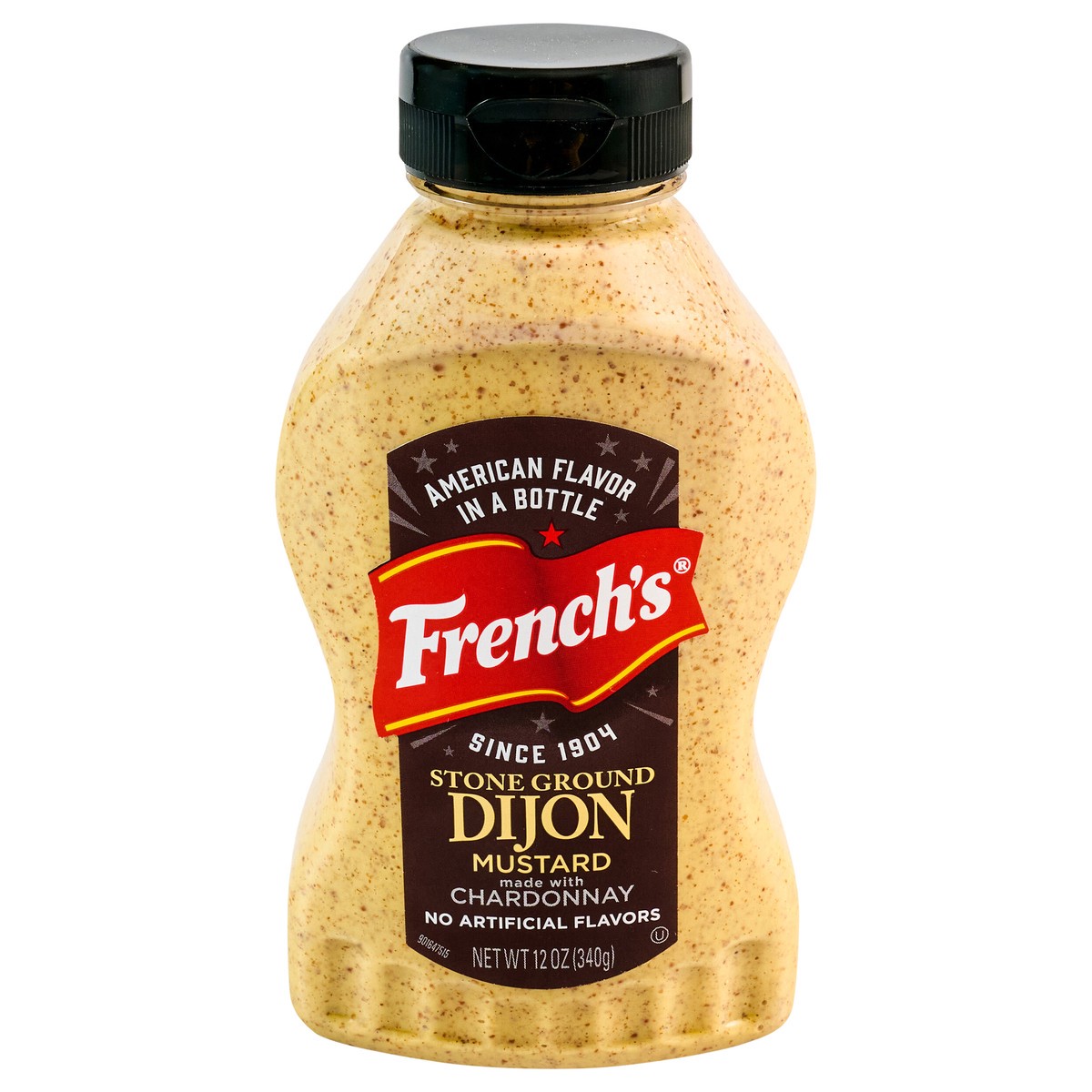 slide 1 of 9, French's Stone Ground Dijon Mustard, 12 oz, 12 oz