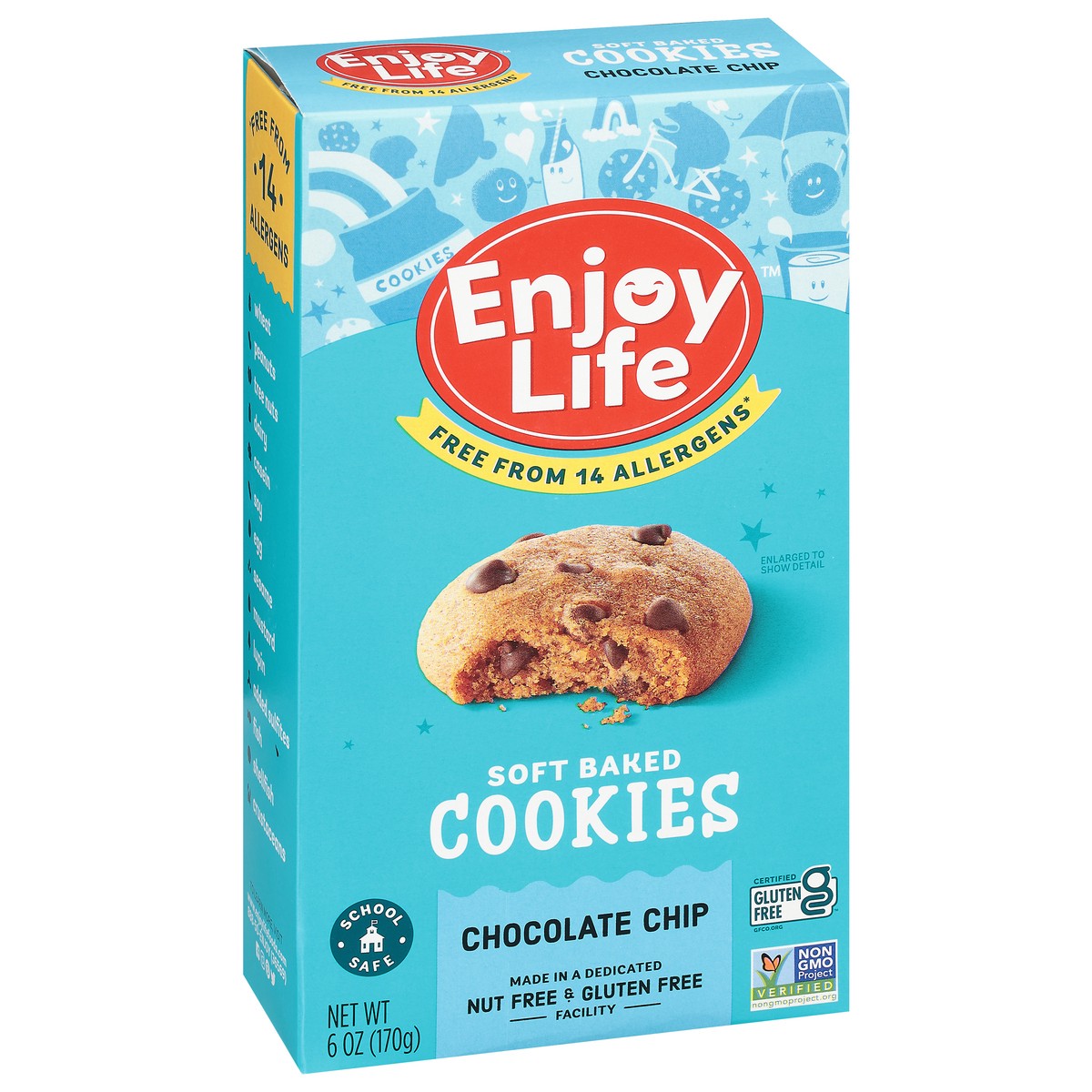 slide 2 of 9, Enjoy Life Chocolate Chip Soft Baked Cookies, 6 oz Box, 6 oz