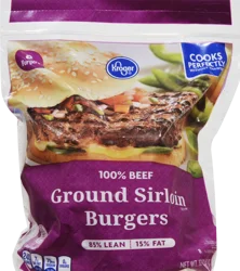 Kroger 91% Lean Frozen Ground Beef Burger