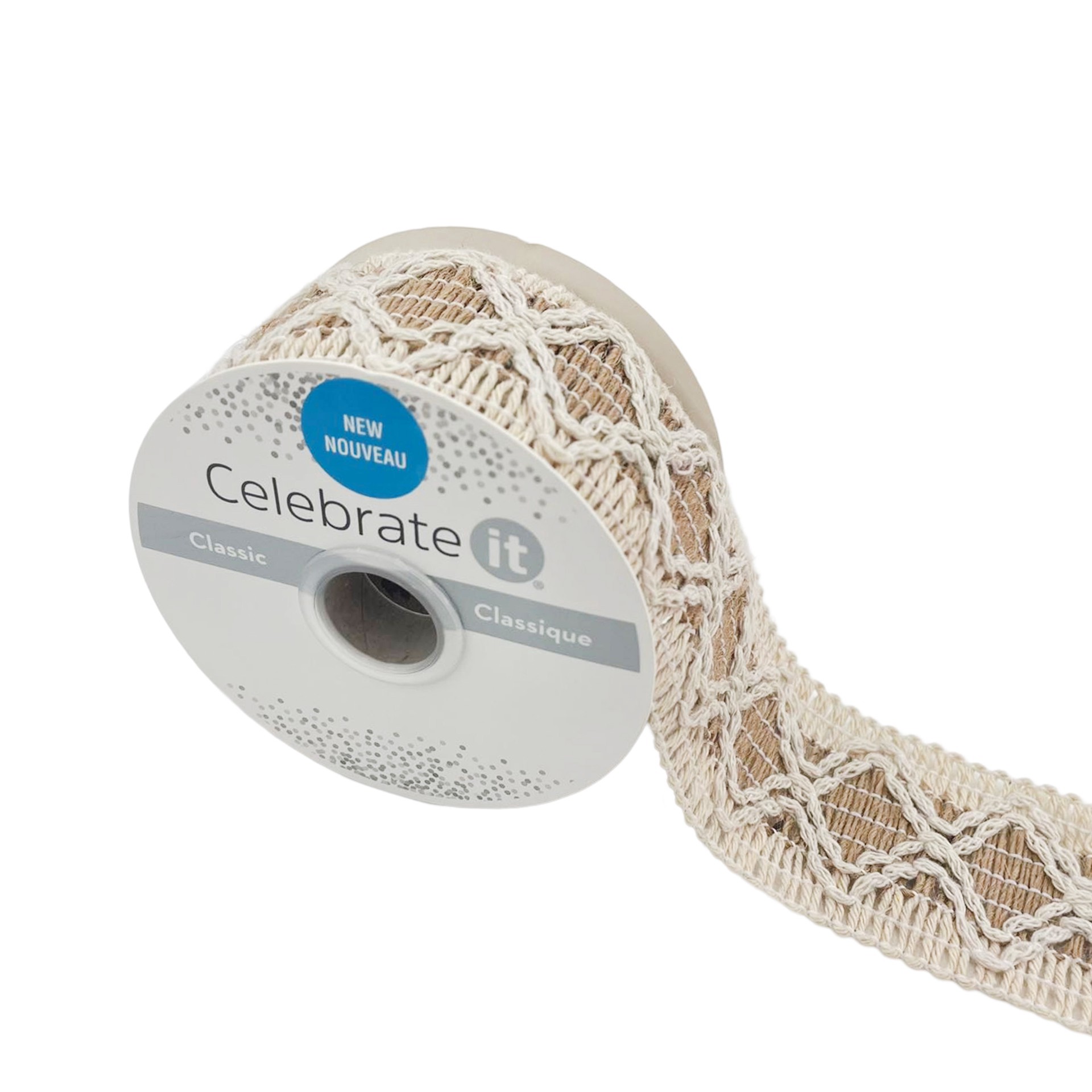slide 2 of 3, 1.625" X 3yd. Zigzag Trim Ribbon By Celebrate It, 1.625 in x 3 yd