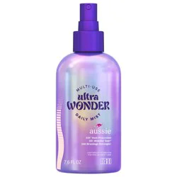 Aussie Ultra Wonder Daily Mist Lightweight Multi-Use Detangler, silicone-free, for All Hair Types and Curls, 7.6oz