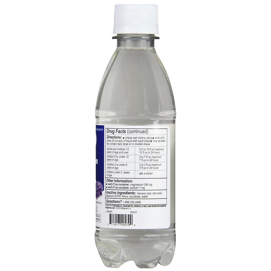 slide 4 of 5, Walgreens Magnesium Citrate Grape, 10 fl oz