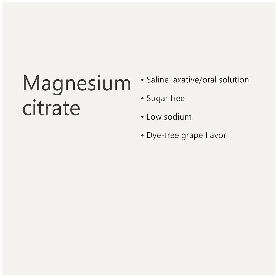 slide 5 of 5, Walgreens Magnesium Citrate Grape, 10 fl oz