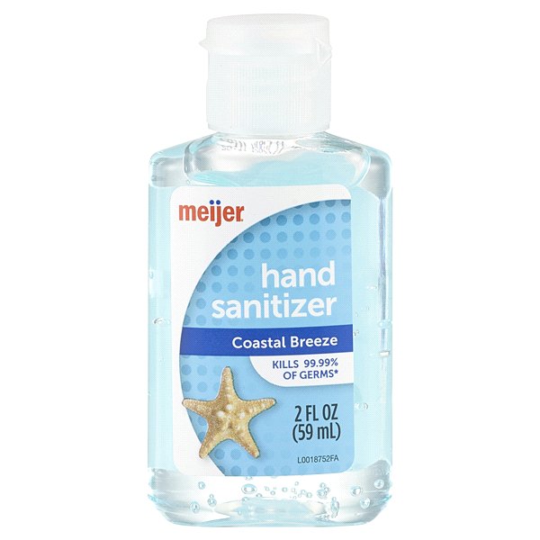 slide 1 of 1, Meijer Hand Sanitizer, Coastal Breeze, 2 oz