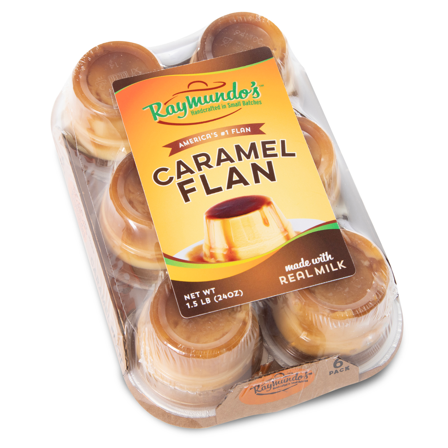 slide 2 of 2, Raymundo's Caramel Flan 6 ea Pack, 6 ct