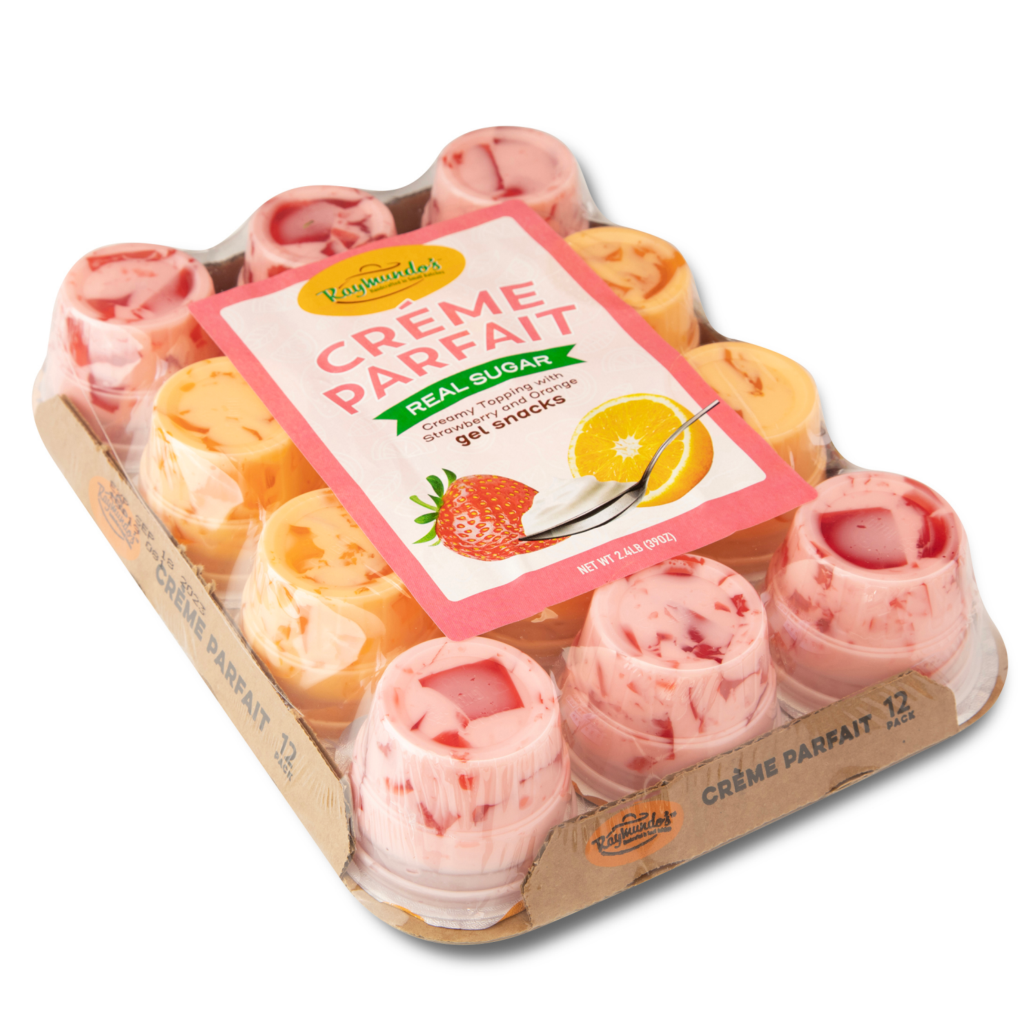 slide 2 of 2, Raymundo's Creme Parfait Gel Snacks 12 - 3.25 oz Cups, 12 ct