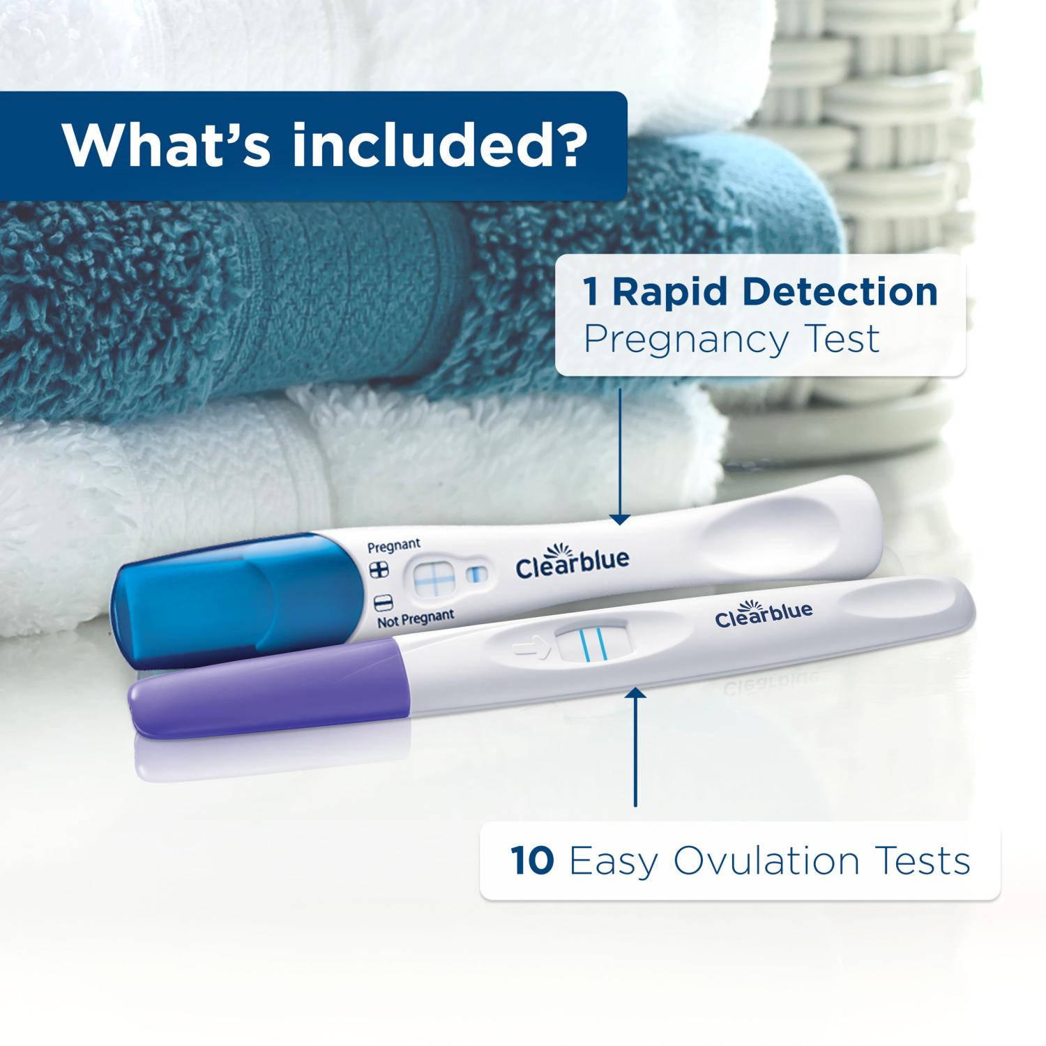 slide 6 of 8, Clearblue Easy Ovulation Test Kit and Home Pregnancy Test, 11CT, 1 ct