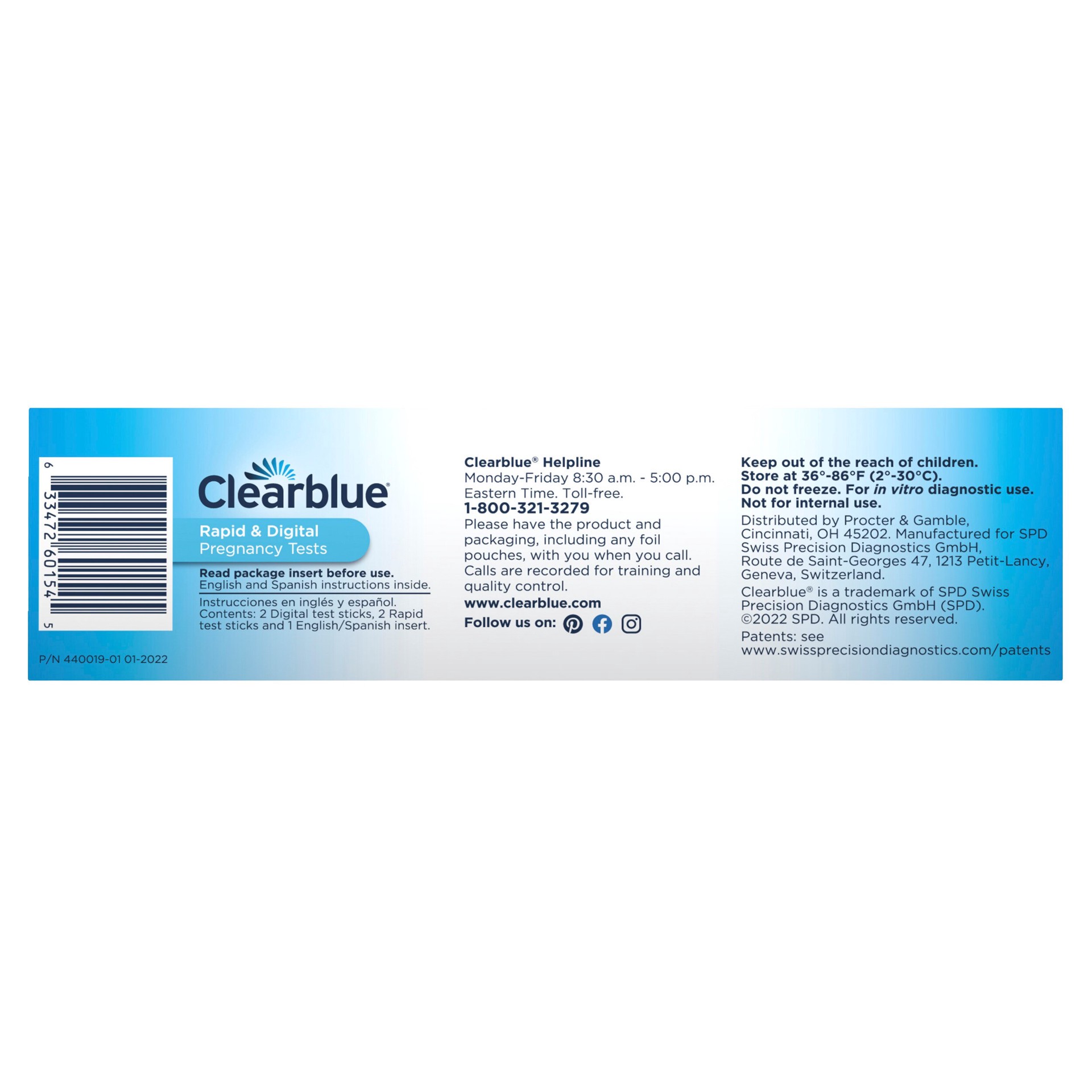 slide 7 of 14, Clearblue Early Pregnancy Test Kit, Results 6 Days Sooner, At Home Pregnancy Test Kit for Women, hCG Hormone Pregnancy Tests with Easy to Read Results, 4 Tests, 4 ct