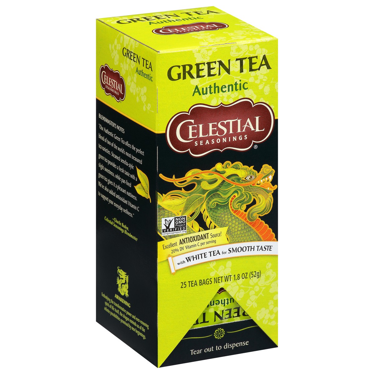 slide 2 of 9, Celestial Seasonings Authentic Green Tea 25 Tea Bags, 25 ct