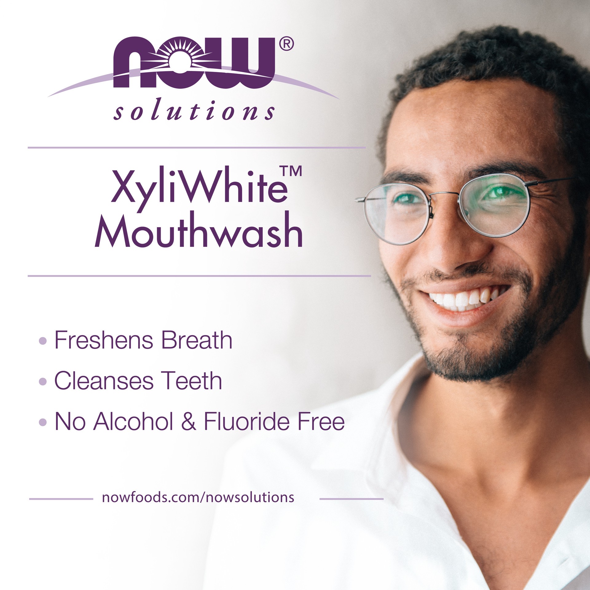 slide 2 of 4, NOW Solutions Xyliwhite™ Neem & Tea Tree Mouthwash - 16 oz., 16 oz