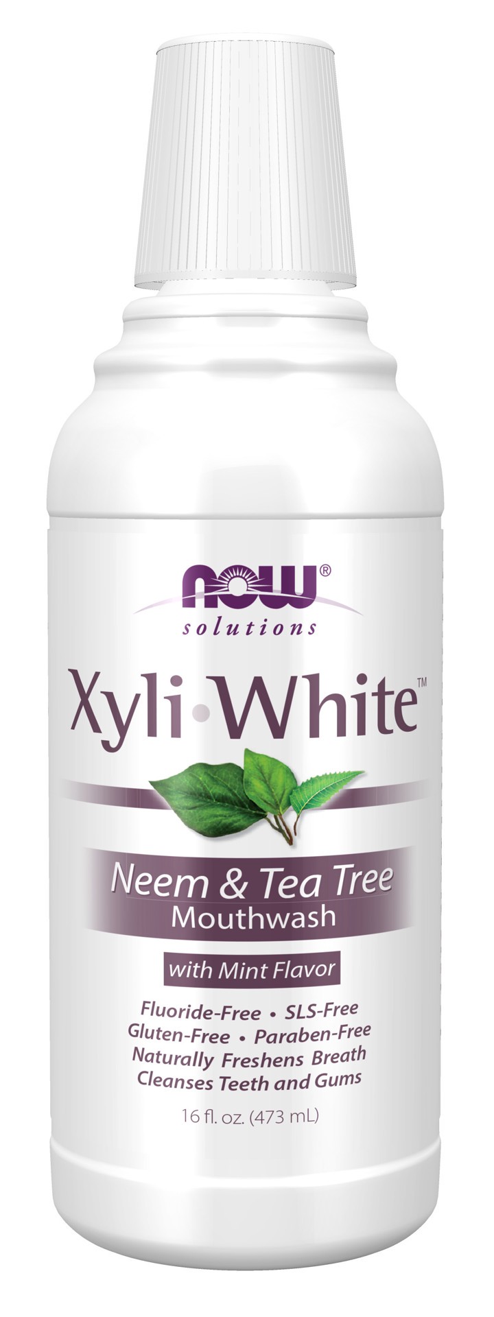 slide 1 of 4, NOW Solutions Xyliwhite™ Neem & Tea Tree Mouthwash - 16 oz., 16 oz