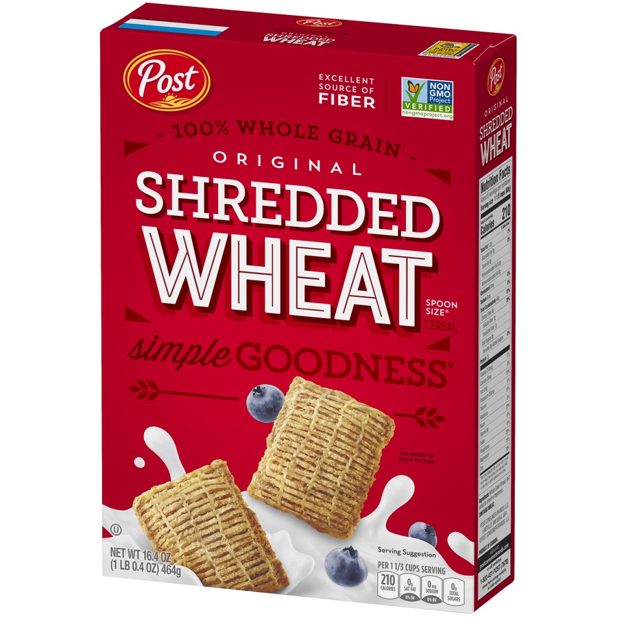 slide 3 of 8, Shredded Wheat Spoon Size Breakfast Cereal, 16.4 oz