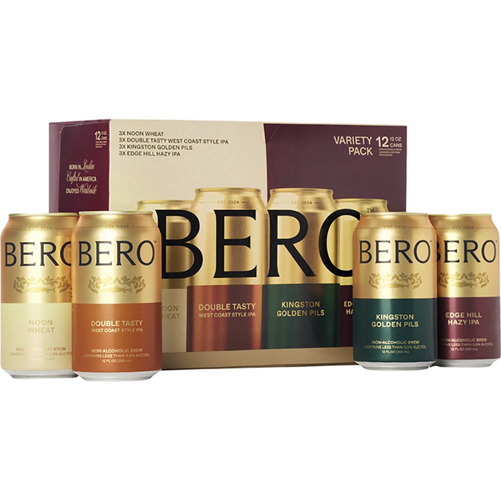 slide 1 of 1, Bero N/a Variety Pack(4 Flavors), 12 ct; 12 oz