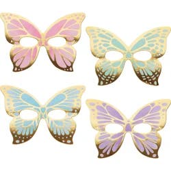 Golden Butterfly Paper Masks