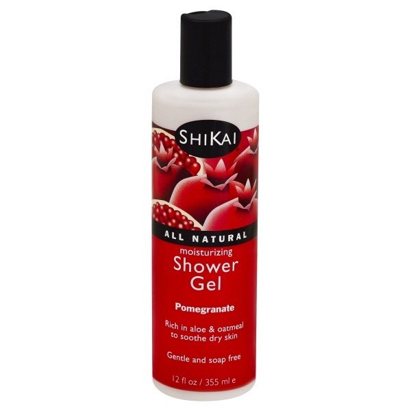 slide 1 of 3, ShiKai Pomegranate Shower Gel, 12 oz