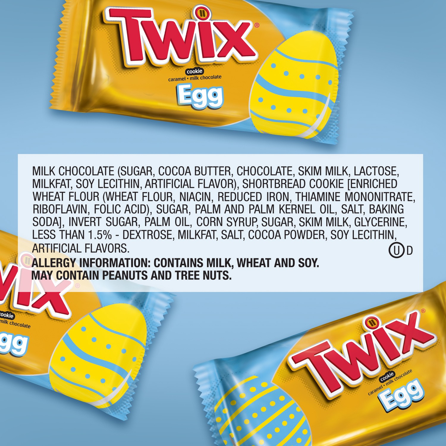 slide 6 of 8, TWIX Caramel Singles Chocolate Cookie Bar Easter Candy Eggs 1.06-Ounce Bar 6-Count Pack, 6 ct