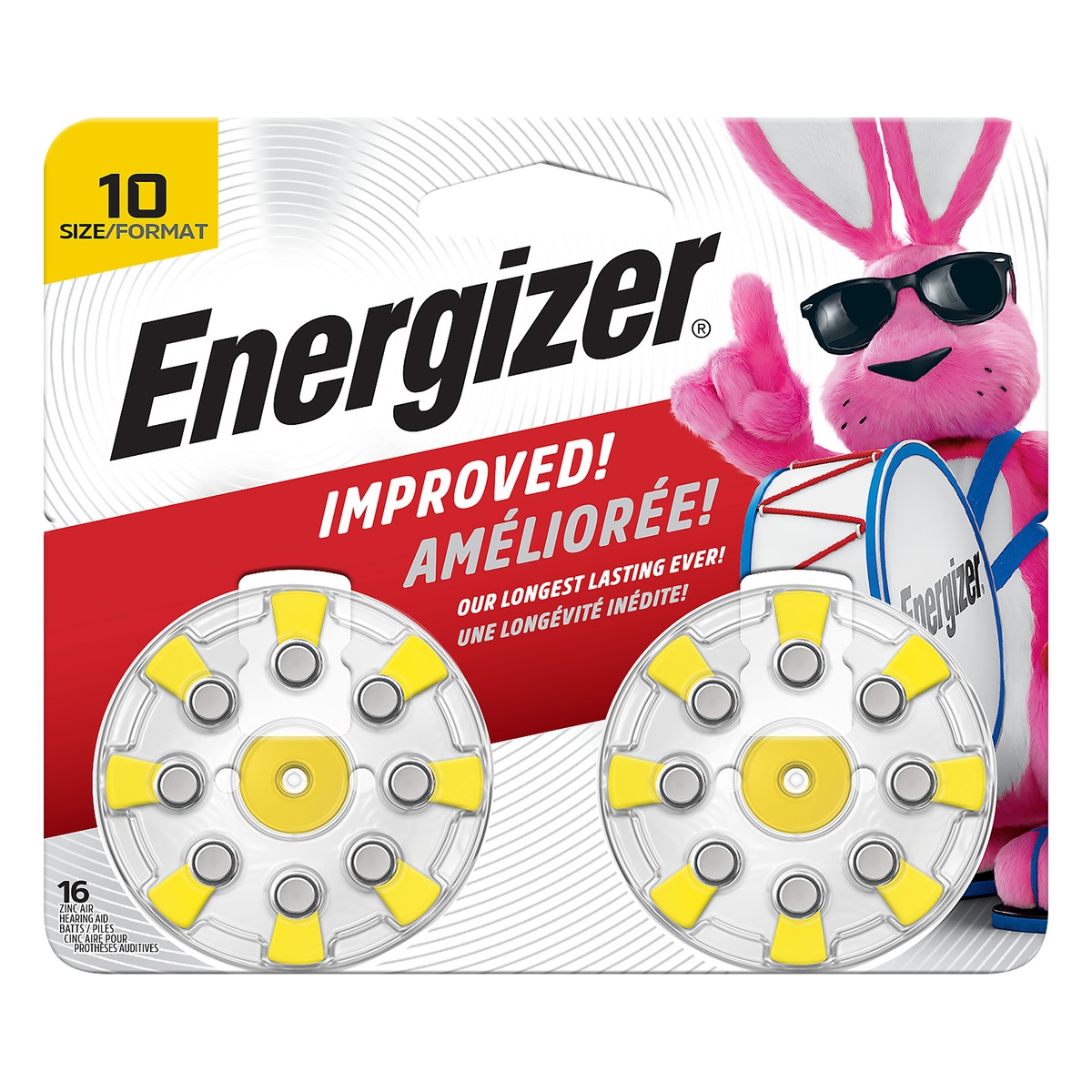 slide 1 of 1, Energizer Size 10 Hearing Aid Batteries - Yellow 10pk, 16 ct