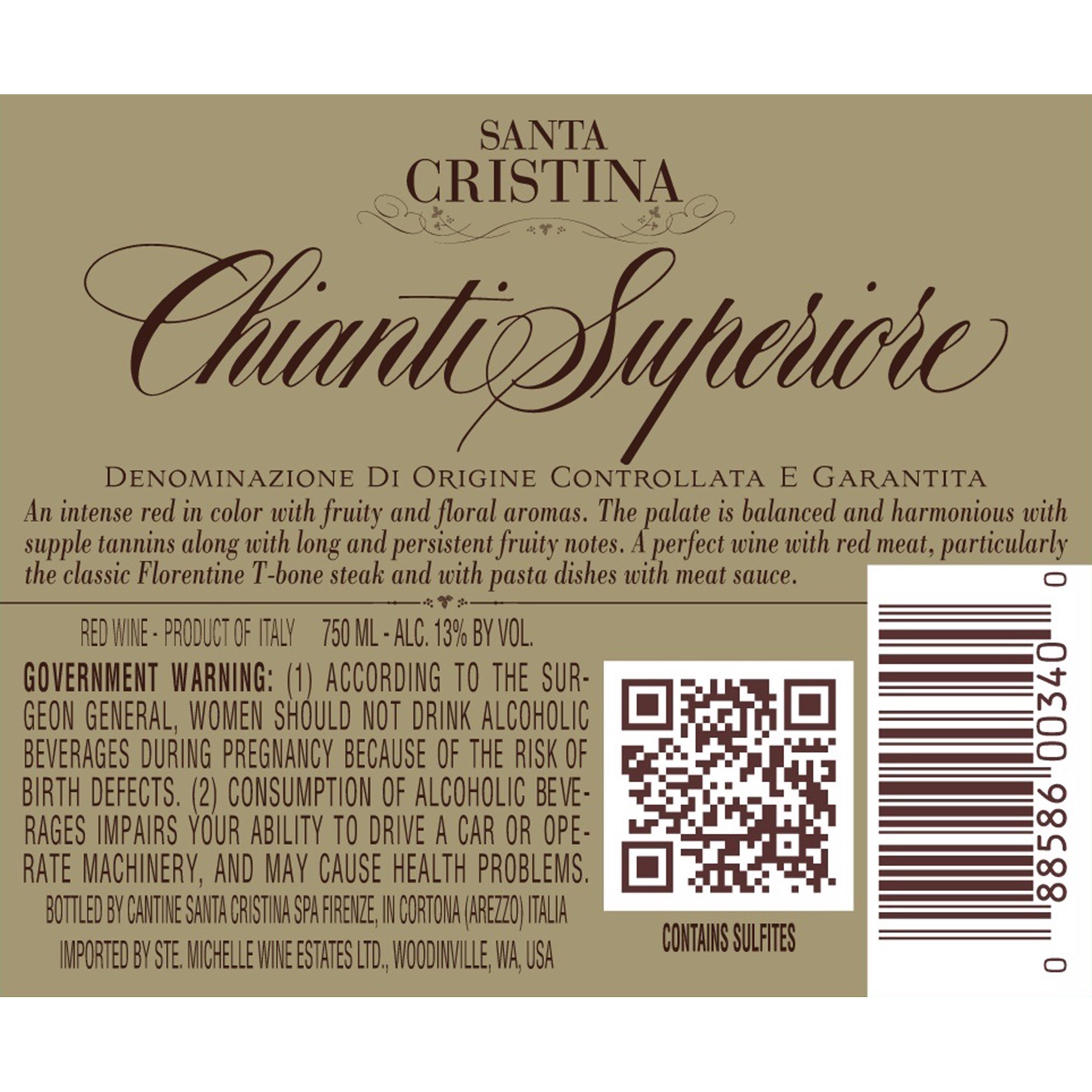 slide 2 of 4, Santa Cristina Chianti Superiore DOCG 750 mL, 750 ml