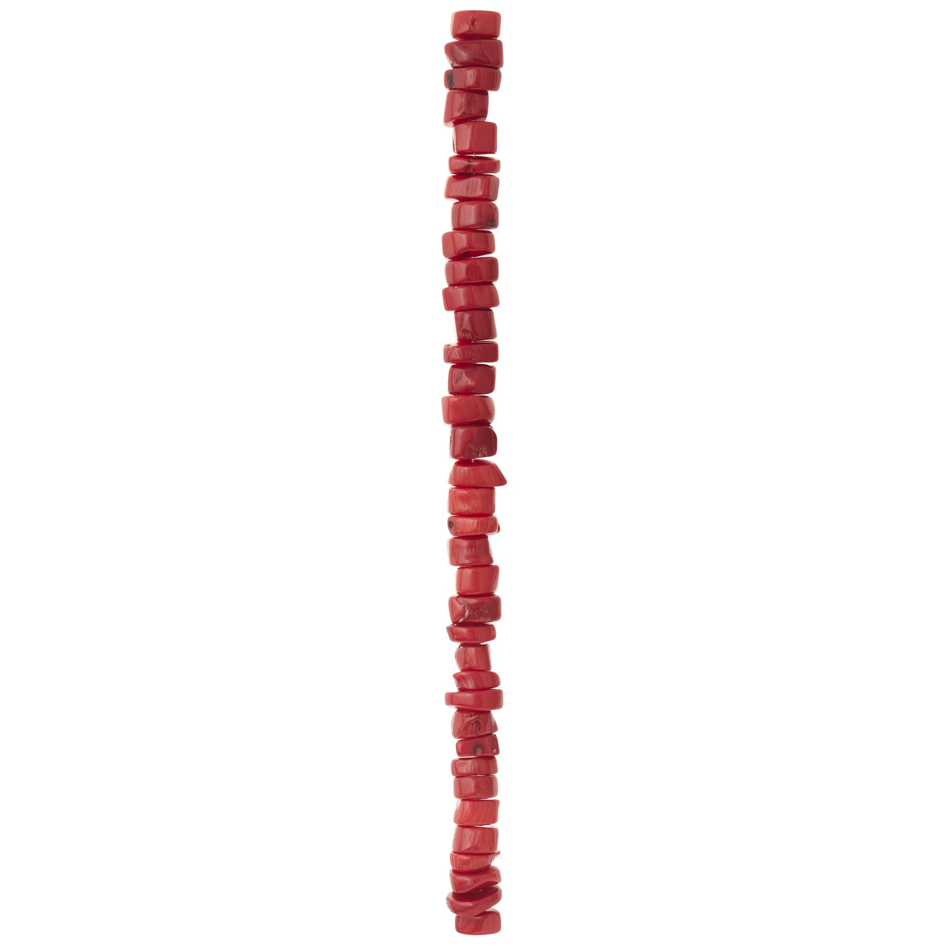 slide 2 of 3, Red Dyed Bamboo Coral Tube Beads, 10mm By Bead Landing, 10mm