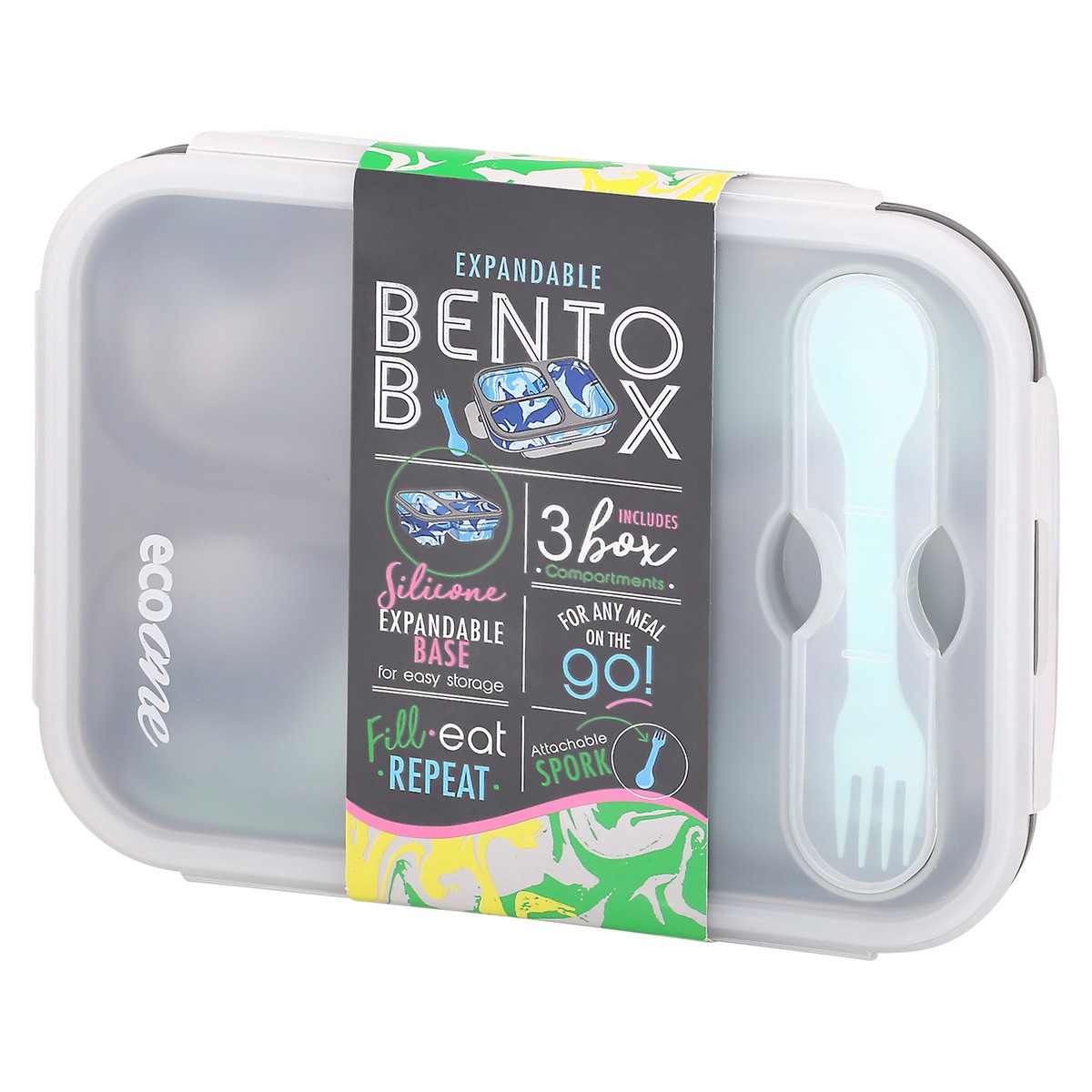 slide 9 of 9, Eco One Expandable Silicone Base Bento Box 1 ea, 1 ct