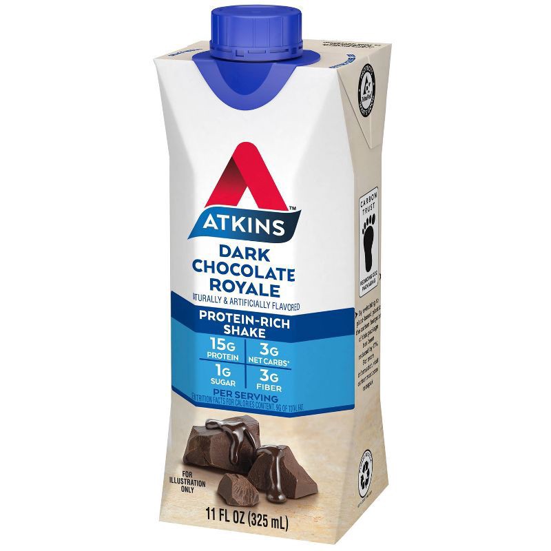 slide 4 of 10, Atkins Nutritional Shake - Milk Chocolate Delight, 8 ct; 11 fl oz