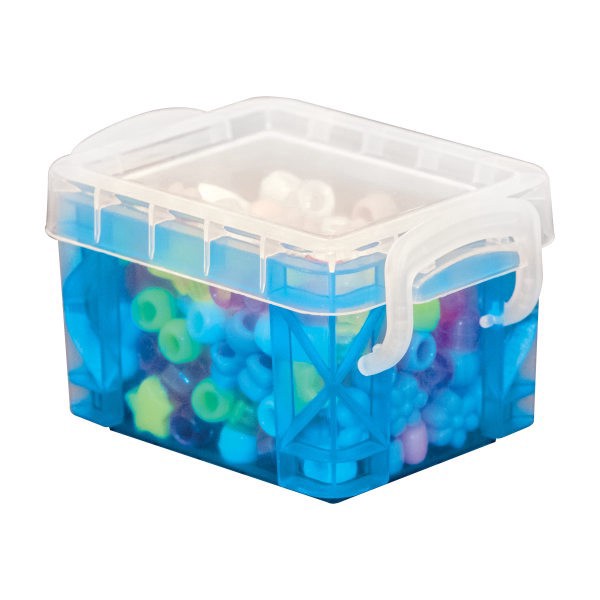 slide 4 of 5, Super Stacker Pixie Storage Boxes, 9-1/2""H X 2-7/16""W X 3-1/4""D, Multicolor, Set Of 5 Boxes, 1 ct