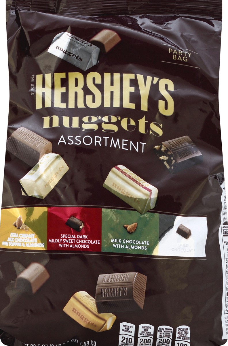 slide 4 of 5, Hershey's Chocolate Assortment Nuggets, 38.5 oz