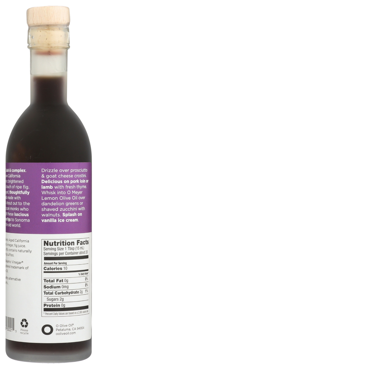 slide 2 of 2, O California Fig Balsamic Vinegar, 10.1 fl oz